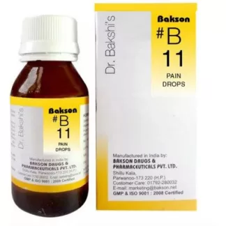 Bakson B11 Pain Drops (30ml) - India Drops